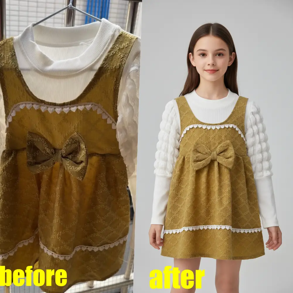 Poshmark clothing listing photo with clean background - AI edited